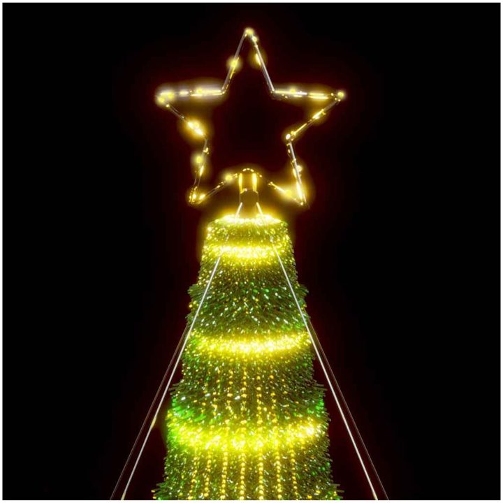 Julgranskon 1028 LEDs varmvit 403 cm vidaXL 403 cm – bild 10