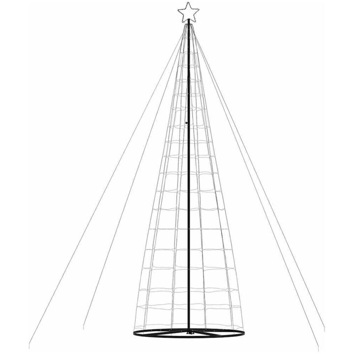 Julgranskon 1534 LEDs blå 503 cm vidaXL 503 cm – bild 5