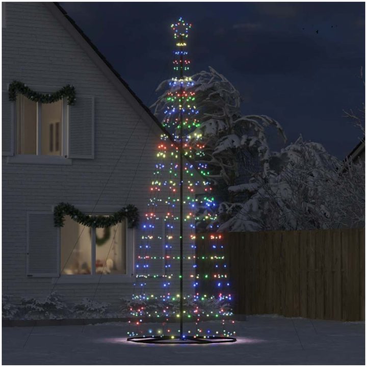 Julgranskon 1534 LEDs färgglad 503 cm vidaXL 503 cm – bild 3