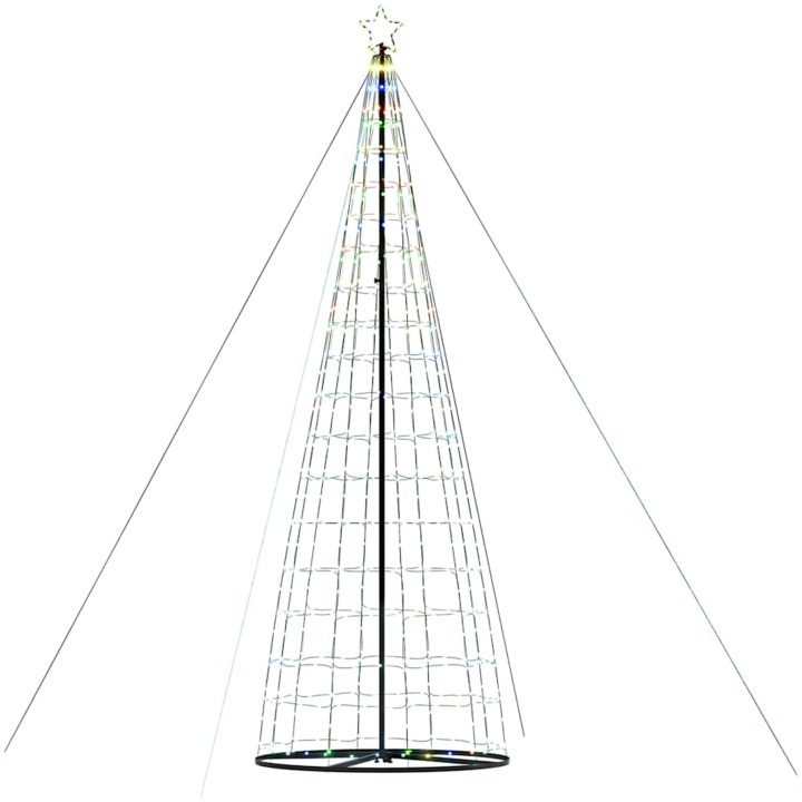 Julgranskon 1534 LEDs färgglad 503 cm vidaXL 503 cm – bild 6