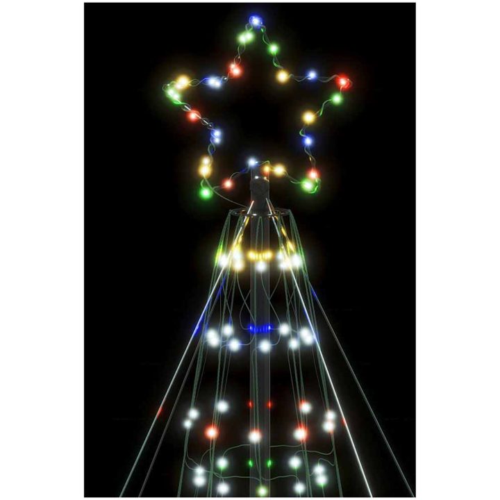 Julgranskon 1534 LEDs färgglad 503 cm vidaXL 503 cm – bild 10