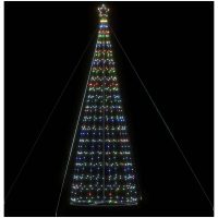 Julgranskon 1534 LEDs färgglad 503 cm vidaXL