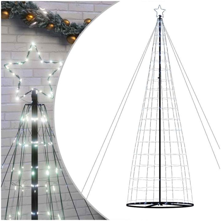 Julgranskon 1534 LEDs kallvit 503 cm vidaXL 503 cm – bild 2