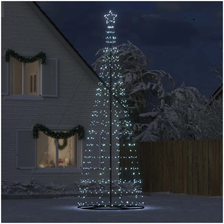 Julgranskon 1534 LEDs kallvit 503 cm vidaXL 503 cm – bild 3