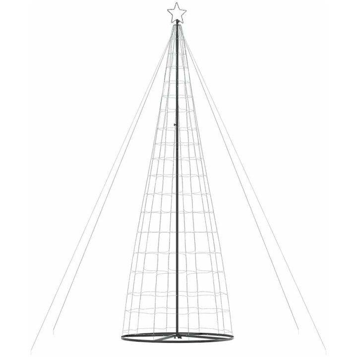 Julgranskon 1534 LEDs kallvit 503 cm vidaXL 503 cm – bild 4
