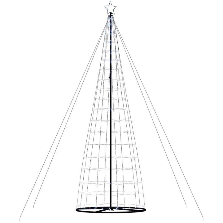 Julgranskon 1534 LEDs kallvit 503 cm vidaXL 503 cm – bild 6