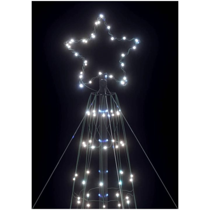 Julgranskon 1534 LEDs kallvit 503 cm vidaXL 503 cm – bild 10