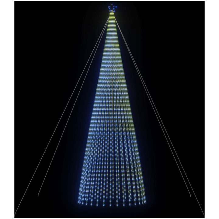 Julgranskon 1544 LEDs blå 500 cm vidaXL 500 cm – bild 3