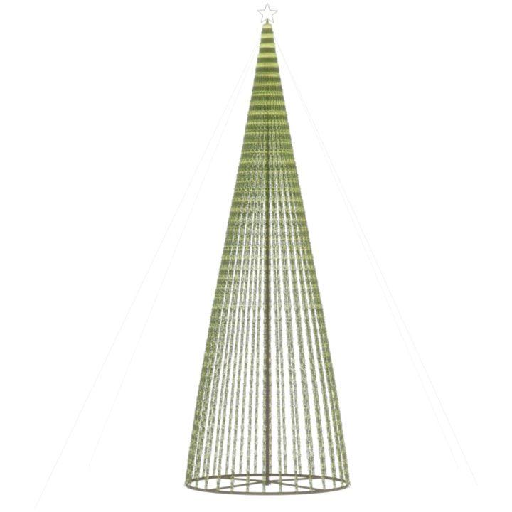 Julgranskon 1544 LEDs blå 500 cm vidaXL 500 cm – bild 5