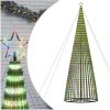 Julgranskon 1544 LEDs färgglad vidaXL 500 cm – miniatyr 2