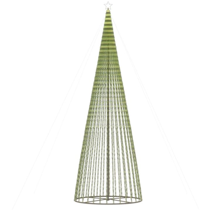 Julgranskon 1544 LEDs varmvit vidaXL 500 cm – bild 4