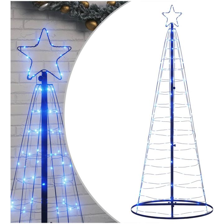 Julgranskon 200 LEDs blå 182 cm vidaXL 182 cm – bild 2
