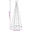 Julgranskon 200 LEDs blå 182 cm vidaXL 182 cm – miniatyr 11