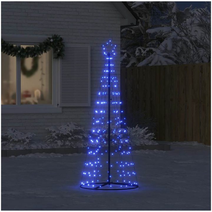 Julgranskon 200 LEDs blå 182 cm vidaXL 182 cm – bild 3