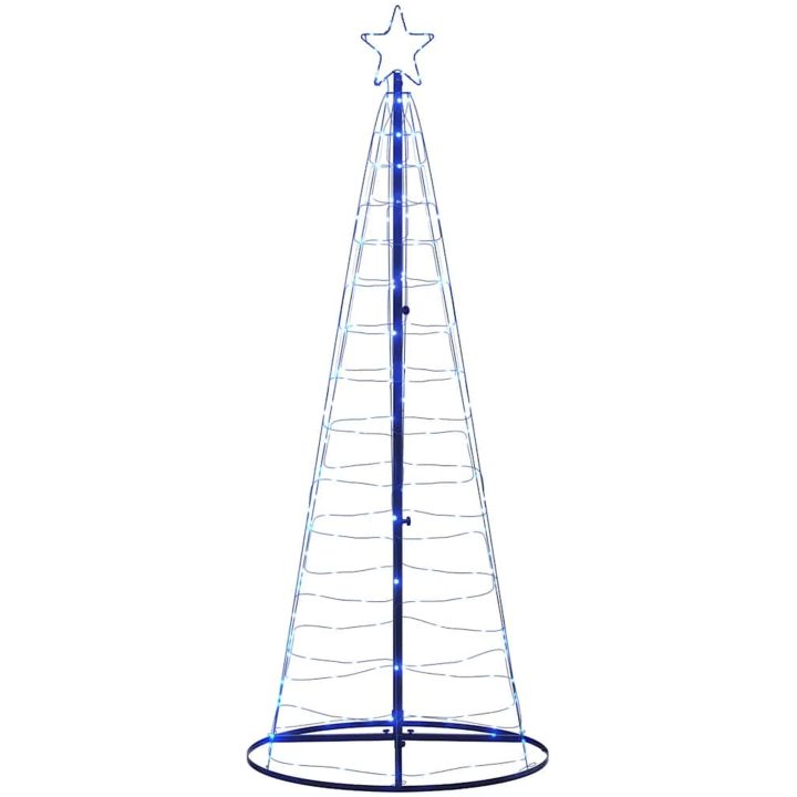 Julgranskon 200 LEDs blå 182 cm vidaXL 182 cm – bild 6