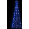 Julgranskon 200 LEDs blå 182 cm vidaXL 182 cm – miniatyr 1