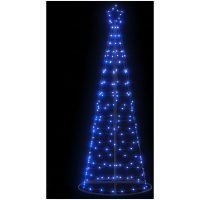 Julgranskon 200 LEDs blå 182 cm vidaXL
