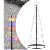Julgranskon 200 LEDs färgglad 182 cm vidaXL 182 cm – miniatyr 2