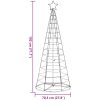 Julgranskon 200 LEDs färgglad 182 cm vidaXL 182 cm – miniatyr 11