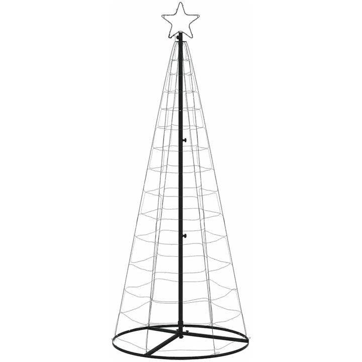 Julgranskon 200 LEDs färgglad 182 cm vidaXL 182 cm – bild 4