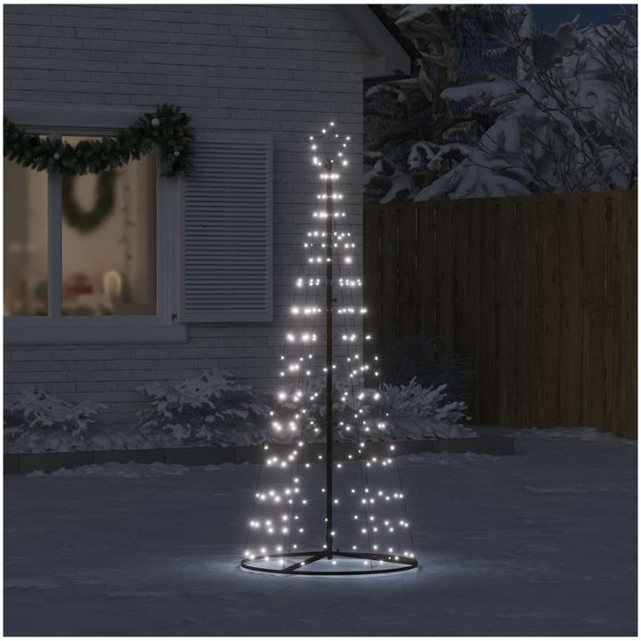 Julgranskon 200 LEDs kallvitt 182 cm vidaXL 182 cm – bild 3