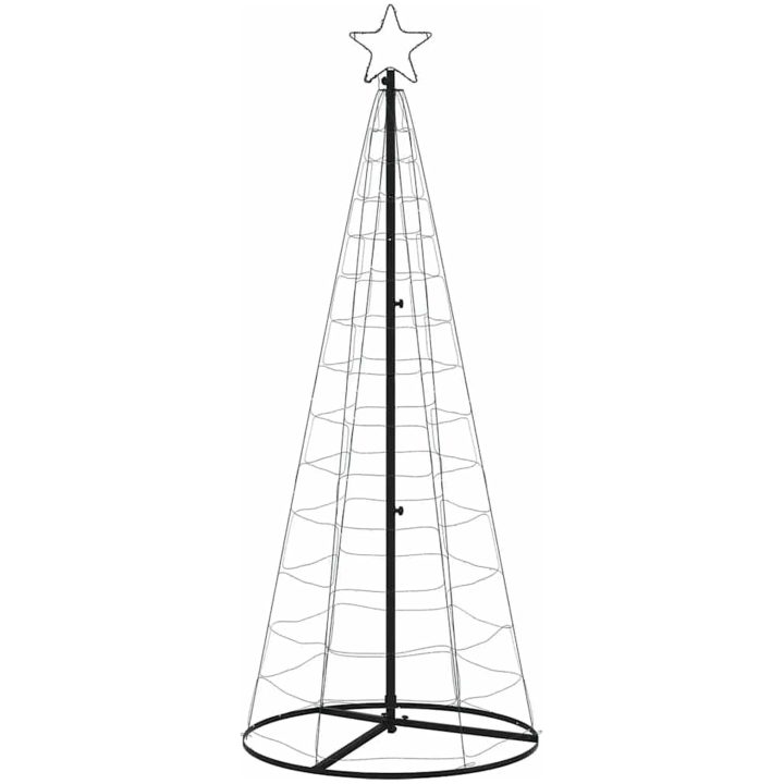 Julgranskon 200 LEDs kallvitt 182 cm vidaXL 182 cm – bild 4