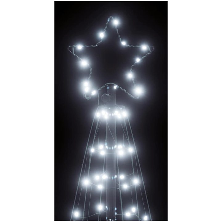 Julgranskon 200 LEDs kallvitt 182 cm vidaXL 182 cm – bild 10