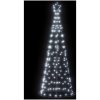 Julgranskon 200 LEDs kallvitt 182 cm vidaXL 182 cm – miniatyr 1