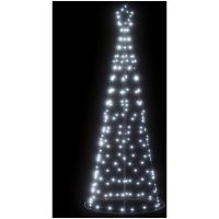 Julgranskon 200 LEDs kallvitt 182 cm vidaXL