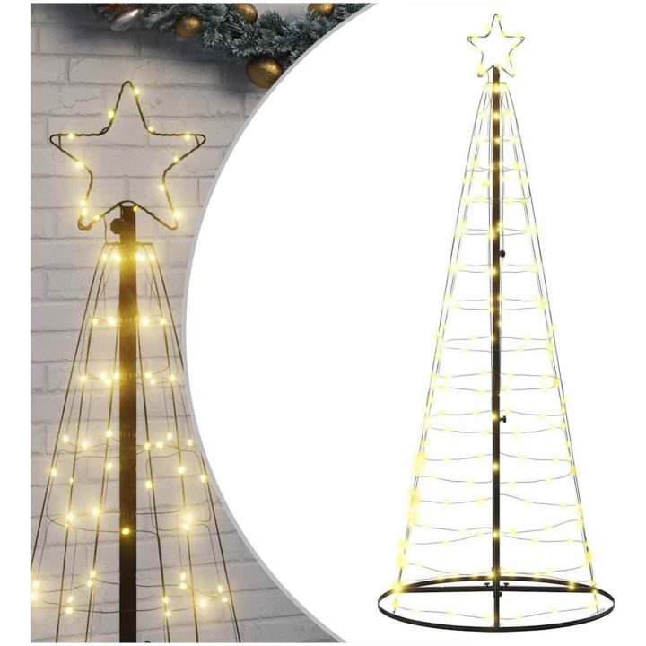 Julgranskon 200 LEDs varmvit 182 cm vidaXL 182 cm – bild 2