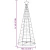 Julgranskon 200 LEDs varmvit 182 cm vidaXL 182 cm – miniatyr 11
