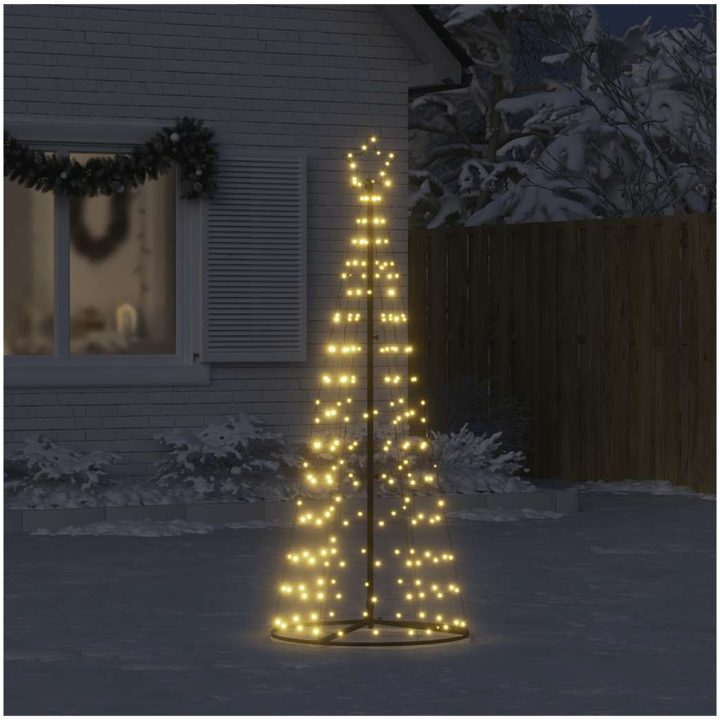 Julgranskon 200 LEDs varmvit 182 cm vidaXL 182 cm – bild 3