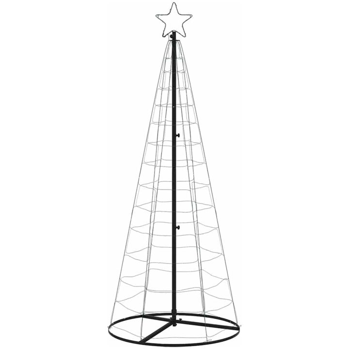 Julgranskon 200 LEDs varmvit 182 cm vidaXL 182 cm – bild 4