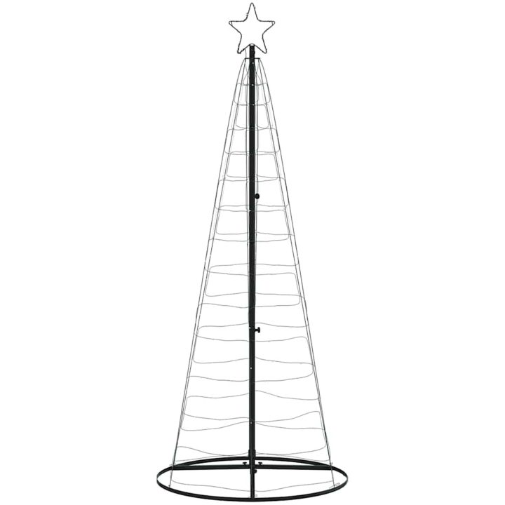 Julgranskon 200 LEDs varmvit 182 cm vidaXL 182 cm – bild 5