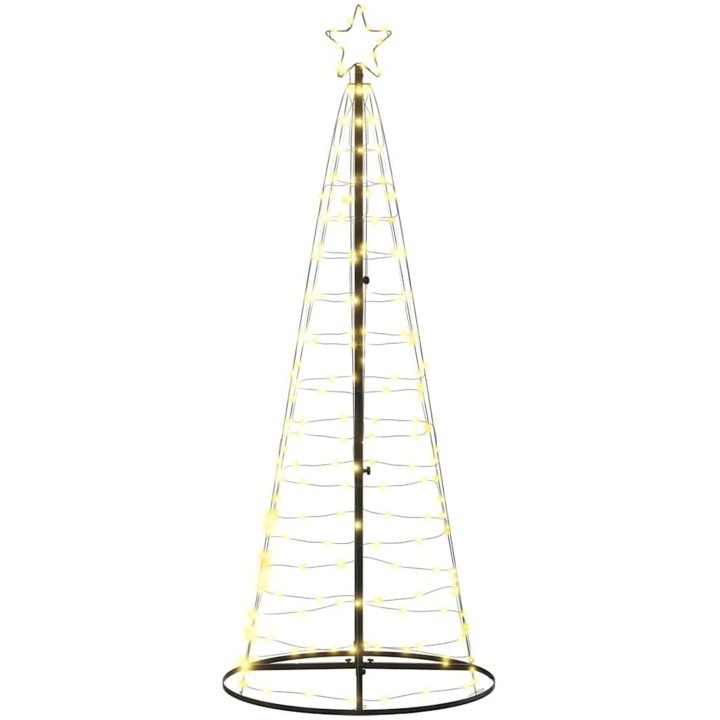 Julgranskon 200 LEDs varmvit 182 cm vidaXL 182 cm – bild 6
