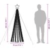 Julgranskon 275 LEDs blå 180 cm vidaXL 180 cm – miniatyr 10
