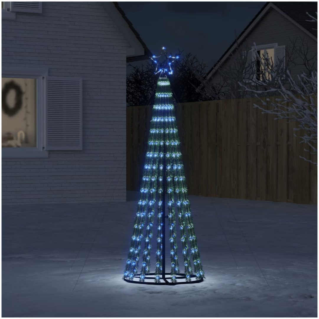 Julgranskon 275 LEDs blå 180 cm vidaXL 180 cm
