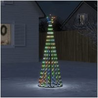 Julgranskon 275 LEDs färgglad vidaXL