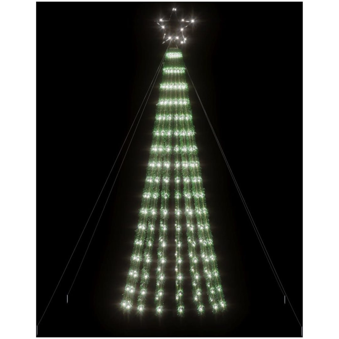 Julgranskon 275 LEDs kallvitt vidaXL 180 cm – bild 3