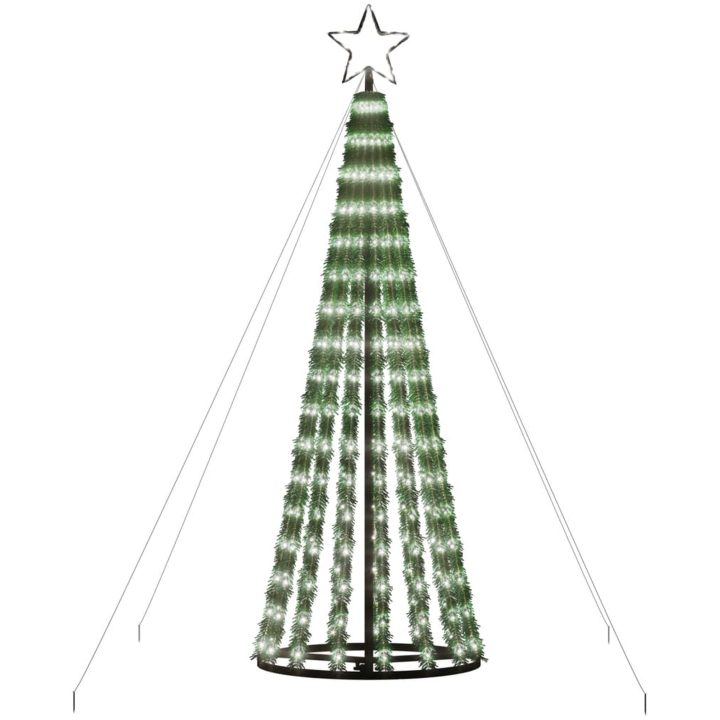 Julgranskon 275 LEDs kallvitt vidaXL 180 cm – bild 4