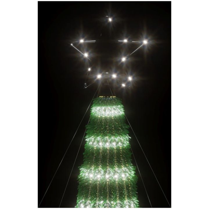 Julgranskon 275 LEDs kallvitt vidaXL 180 cm – bild 6