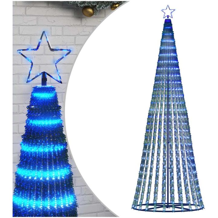 Julgranskon 475 LEDs blå vidaXL 247 cm – bild 2