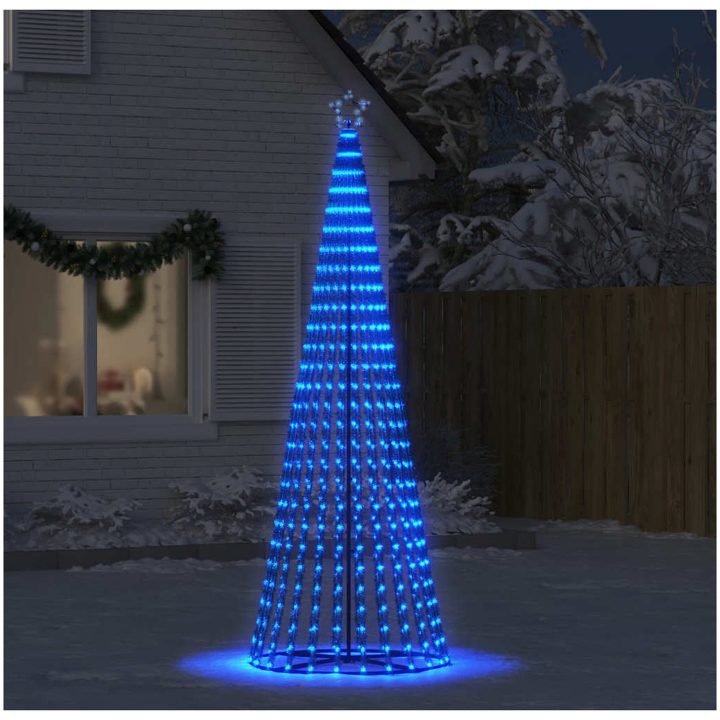 Julgranskon 475 LEDs blå vidaXL 247 cm – bild 3