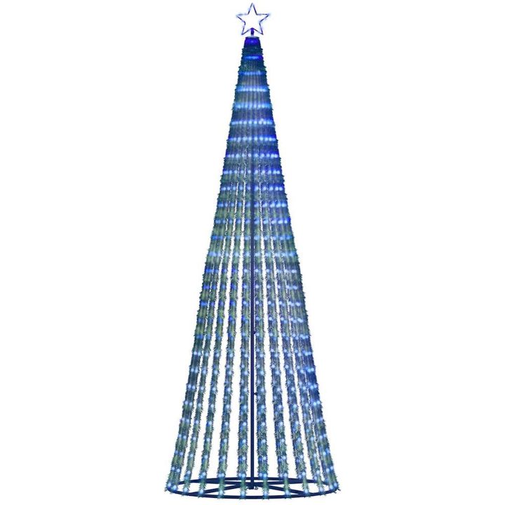 Julgranskon 475 LEDs blå vidaXL 247 cm – bild 5