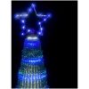 Julgranskon 475 LEDs blå vidaXL 247 cm – miniatyr 10
