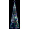 Julgranskon 475 LEDs färgglad vidaXL 247 cm – miniatyr 1