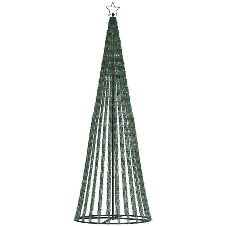 Julgranskon 475 LEDs kallvitt vidaXL 247 cm – bild 4