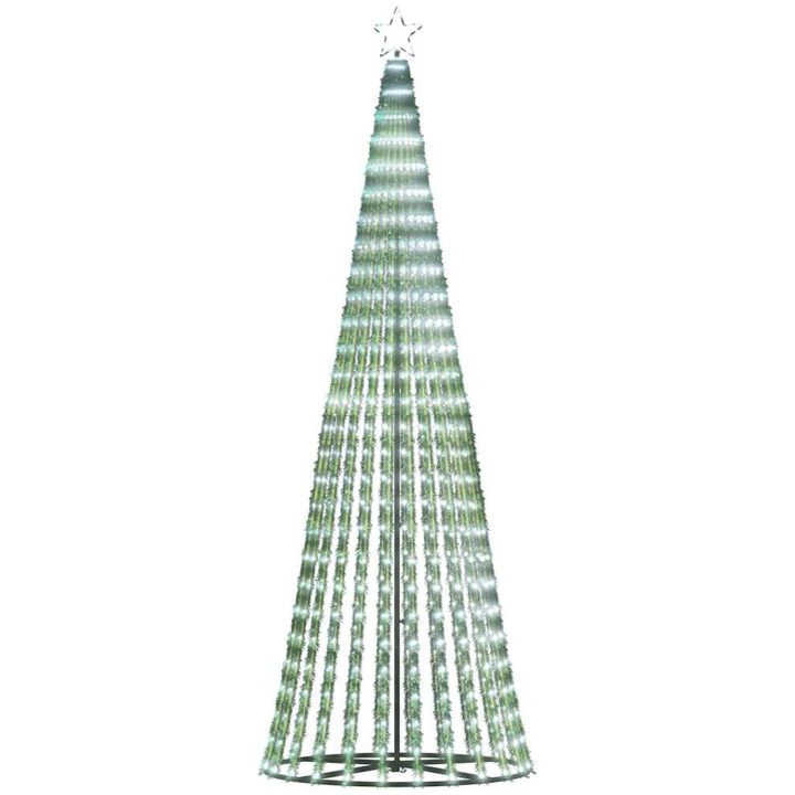 Julgranskon 475 LEDs kallvitt vidaXL 247 cm – bild 5