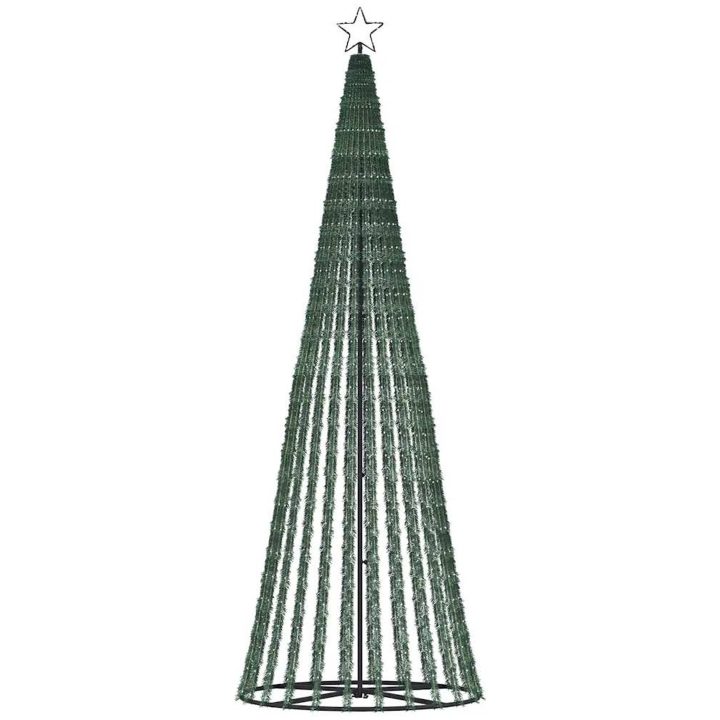 Julgranskon 475 LEDs kallvitt vidaXL 247 cm – bild 6