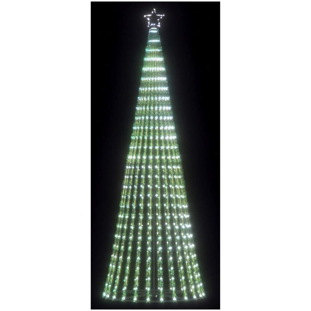 Julgranskon 475 LEDs kallvitt vidaXL 247 cm